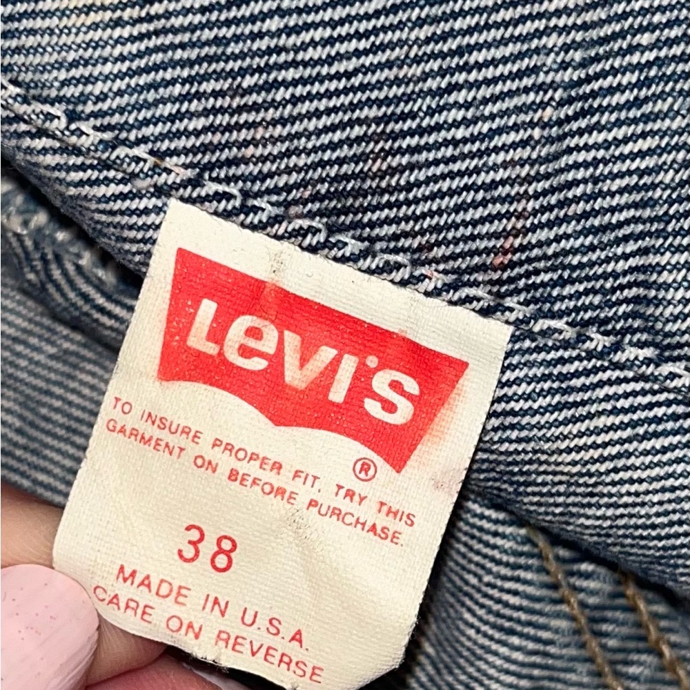 VINTAGE Levi's 70506 Denim Trucker Jacket 1980s - Picture 7 of 10